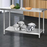 Dwell Home Cefito 304 Stainless Steel Kitchen Prep Table
