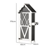 Dwell Home Scofield Fir Wood Outdoor Storage Cabinet