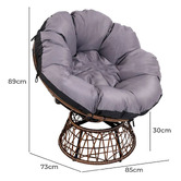 Dwell Home Revel Outdoor Papasan Lounge Chair &amp; Side Table Set