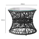 Dwell Home Revel Outdoor Papasan Lounge Chair &amp; Side Table Set
