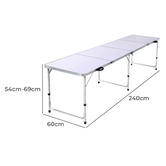 Dwell Home Emily Aluminium Foldable Outdoor Table