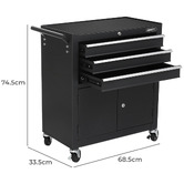 Dwell Home Helmsley 3 Drawer 2 Door Outdoor Tool Storage