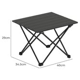 Dwell Home Luis Aluminium Roll-Up Outdoor Table