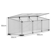 Dwell Home Alaine Aluminium &amp; Polycarbonate Greenhouse