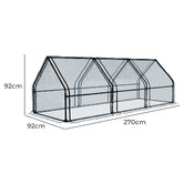 Dwell Home 92 x 270cm Minston Greenhouse
