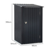 Dwell Home Morgan Galvanised Steel Garden Shed