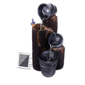 Dwell Home 76cm Berta 3 Tier Solar Fountain with LED