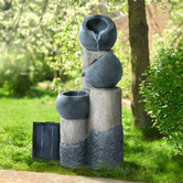 Dwell Home 76cm Vanna 3 Tier Solar Fountain with LED