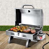 Dwell Home Sardar Portable Gas BBQ Grill with Plate