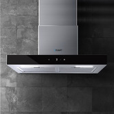 Dwell Home 60cm Devanti Tempered Glass Range Hood