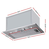 Dwell Home 52cm Devanti Stainless Steel Range Hood