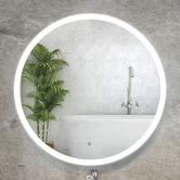 Dwell Home Ruby Round LED Wall Mirror with Defogging