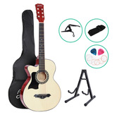 Dwell Home Presley Left Handed Acoustic Guitar with Capo