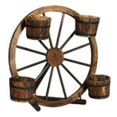 Dwell Home Leonov Wagon Wheel Garden Ornament