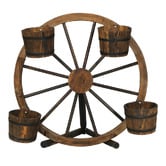 Dwell Home Leonov Wagon Wheel Garden Ornament