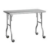 Dwell Home Cefito Foldable Prep Table with Wheels