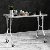Dwell Home Cefito Foldable Prep Table with Wheels