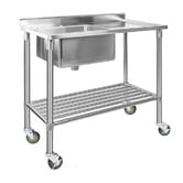 Dwell Home Cefito Stainless Steel Sink Bench
