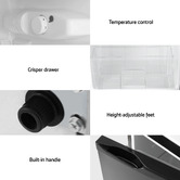 Dwell Home 80L Devanti Fridge Freezer