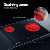 Dwell Home Devanti 3 Burner Ceramic Electric Cooktop