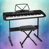 Dwell Home Brio 61 Key Electronic Keyboard with Stand &amp; Stool