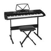 Dwell Home Brio 61 Key Electronic Keyboard with Stand &amp; Stool