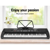 Dwell Home Brio 61 Key Electronic Keyboard with Stand &amp; Stool