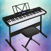 Dwell Home Max 61 Key Electronic Keyboard with Stand &amp; Stool