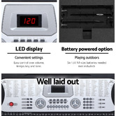Dwell Home Brio 61 Key Electronic Keyboard with Stand