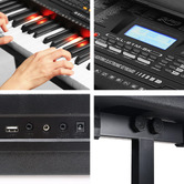 Dwell Home Annis 61 Key Electronic Keyboard with Stand