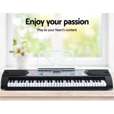 Dwell Home Brio 61 Key Electronic Keyboard with Stand &amp; Stool