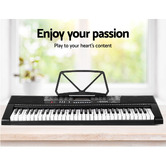 Dwell Home Eula 61 Keys Electronic Keyboard with Stand &amp; Stool Speaker