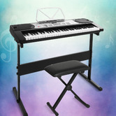 Dwell Home Brio 61 Key Electronic Keyboard with Stand &amp; Stool