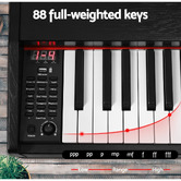 Dwell Home Nedra 88 Key Electronic Keyboard with Stand
