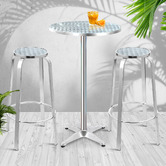 Dwell Home 2 Seater Laine Round Outdoor Bar Table Set