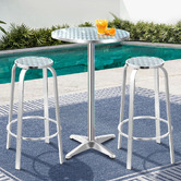 Dwell Home 2 Seater Laine Round Outdoor Bar Table Set