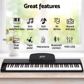 Dwell Home Roslyn 88 Key Electronic Keyboard with Stand