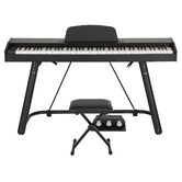 Dwell Home Nedra 88 Key Electronic Keyboard with Stand &amp; Stool