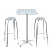 Dwell Home 2 Seater Laine Square Outdoor Bar Table Set