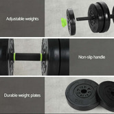 Dwell Home 7 in 1 Rupert 25kg Adjustable Dumbbell Set