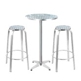 Dwell Home 2 Seater Laine Round Outdoor Bar Table Set