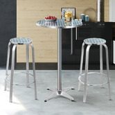 Dwell Home 2 Seater Laine Round Outdoor Bar Table Set