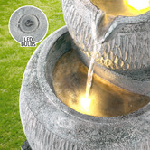 Dwell Home 80cm Xylia Solar Fountain with LED