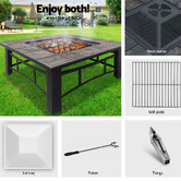 Dwell Home Denver 4-in-1 Fire Pit Grill Table