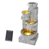 Dwell Home Arden Solar Fountain with LED