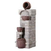 Dwell Home Hayes 4 Tier Solar Fountain with LED