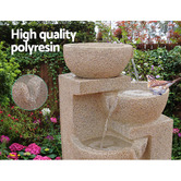 Dwell Home Sylan 4 Tier Solar Fountain with LED