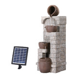 Dwell Home Hayes 4 Tier Solar Fountain with LED