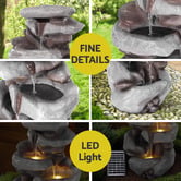 Dwell Home Sylvie Solar Fountain with LED