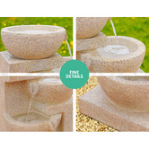 Dwell Home Sylan 4 Tier Solar Fountain with LED